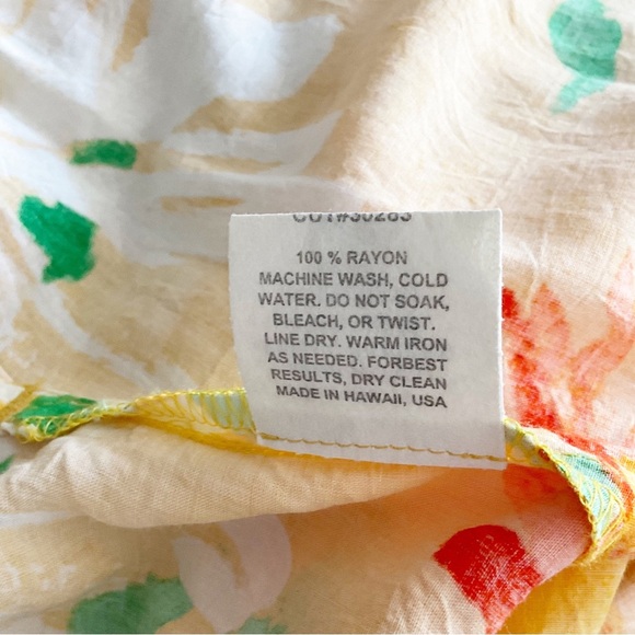 Rare Jams World Yellow Floral Long Sleeved Shirt Top Women’s Size Large L - Picture 3 of 6